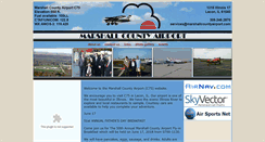 Desktop Screenshot of marshallcountyairport.com